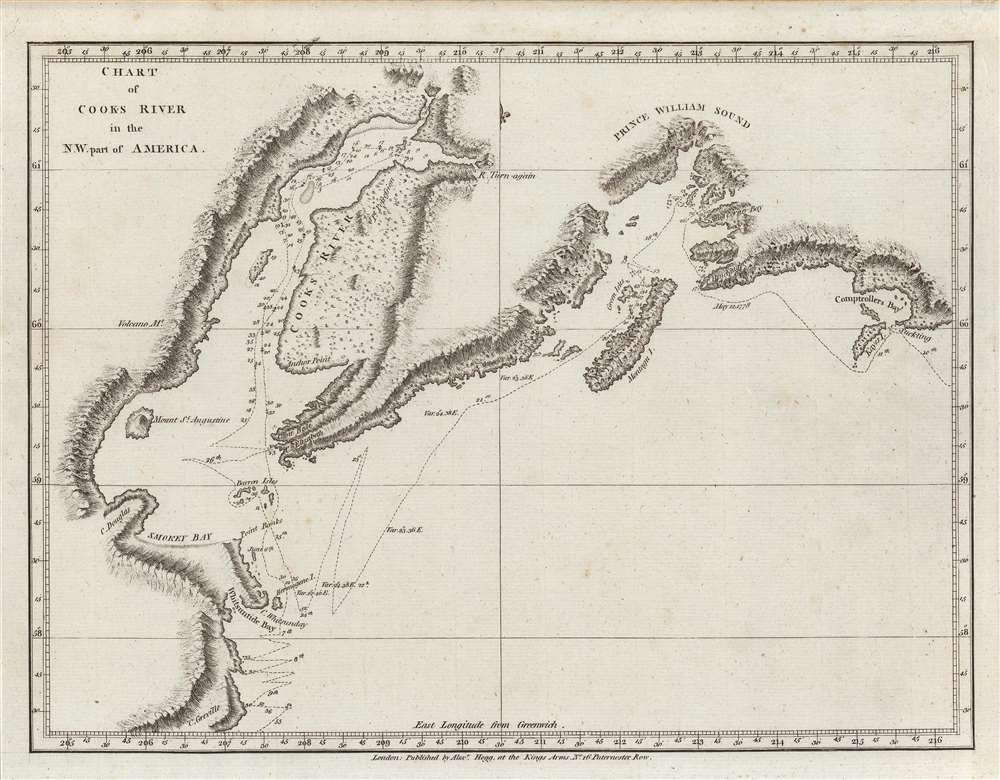 Chart of Cooks River in the N.W. part of America. - Main View