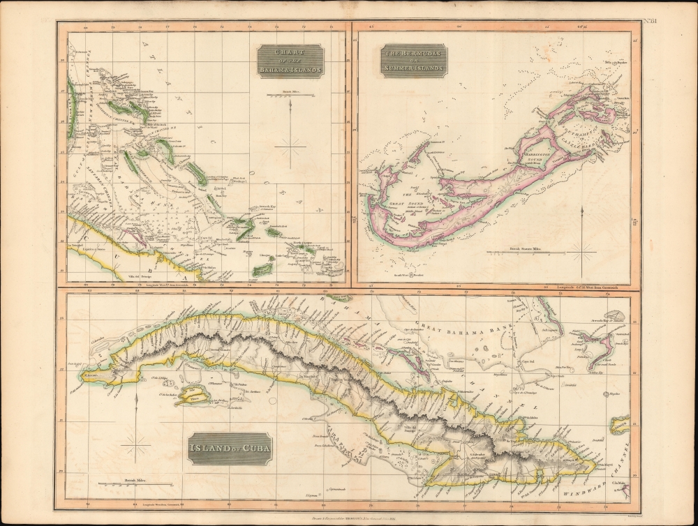 Island of Cuba. / The Bermudas. or Summer Islands. / Chart of the Bahama Islands. - Main View