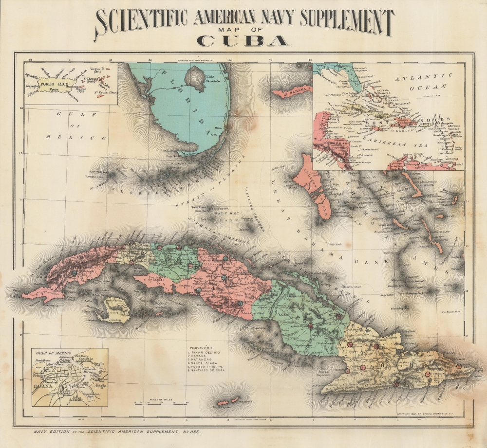 Scientific American Navy Supplement map of Cuba. - Main View