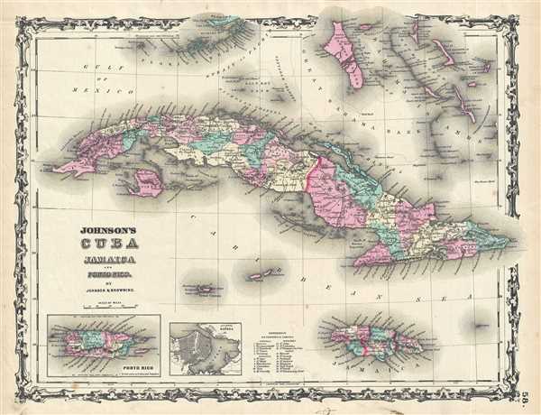 Johnson's Cuba Jamaica and Porto Rico. - Main View