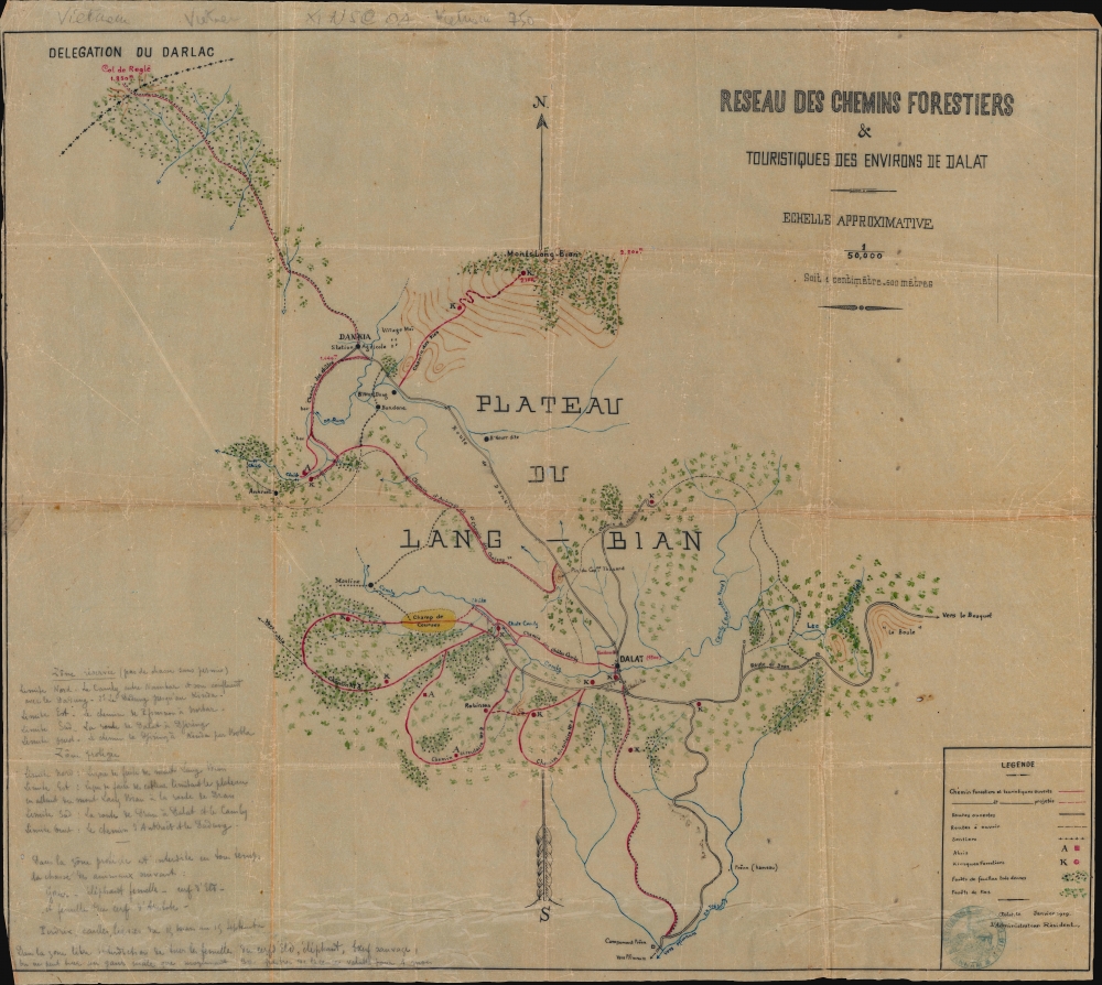 Reseau des Chemins Forestiers et Touristique des Environs de Dalat. - Main View