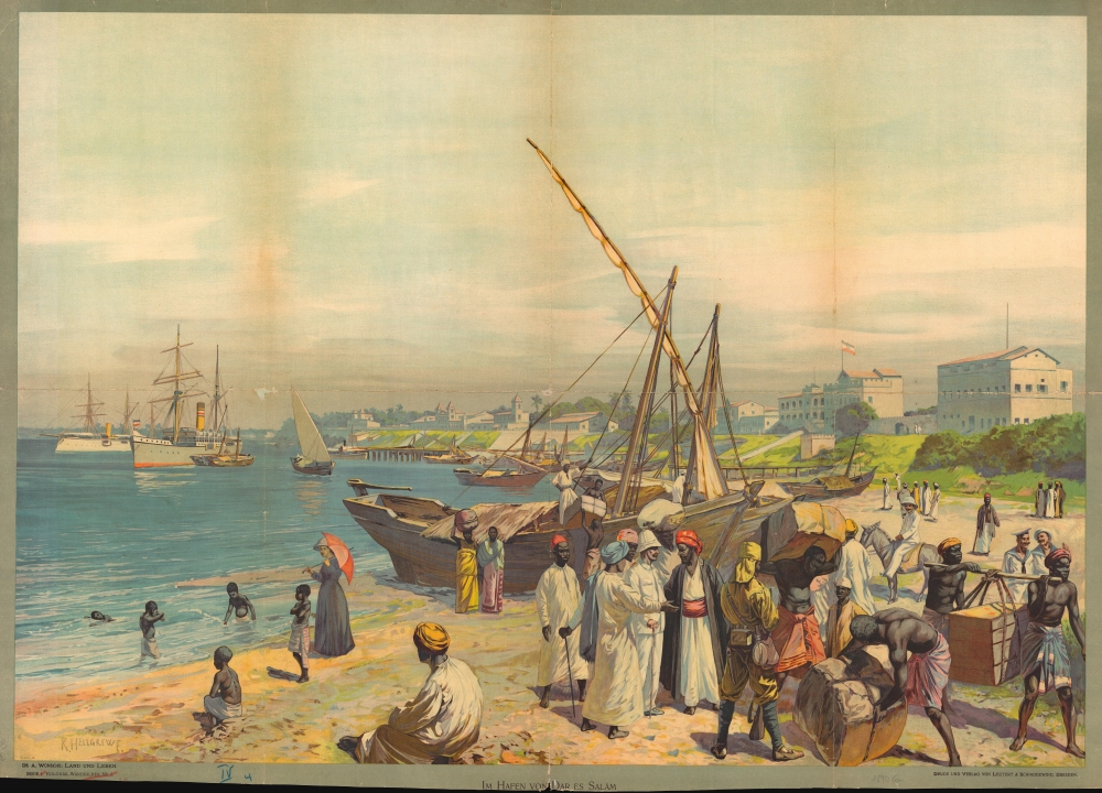 Im Hafen von Dar es Salâm. [In the Port of Dar es Salaam.] - Main View