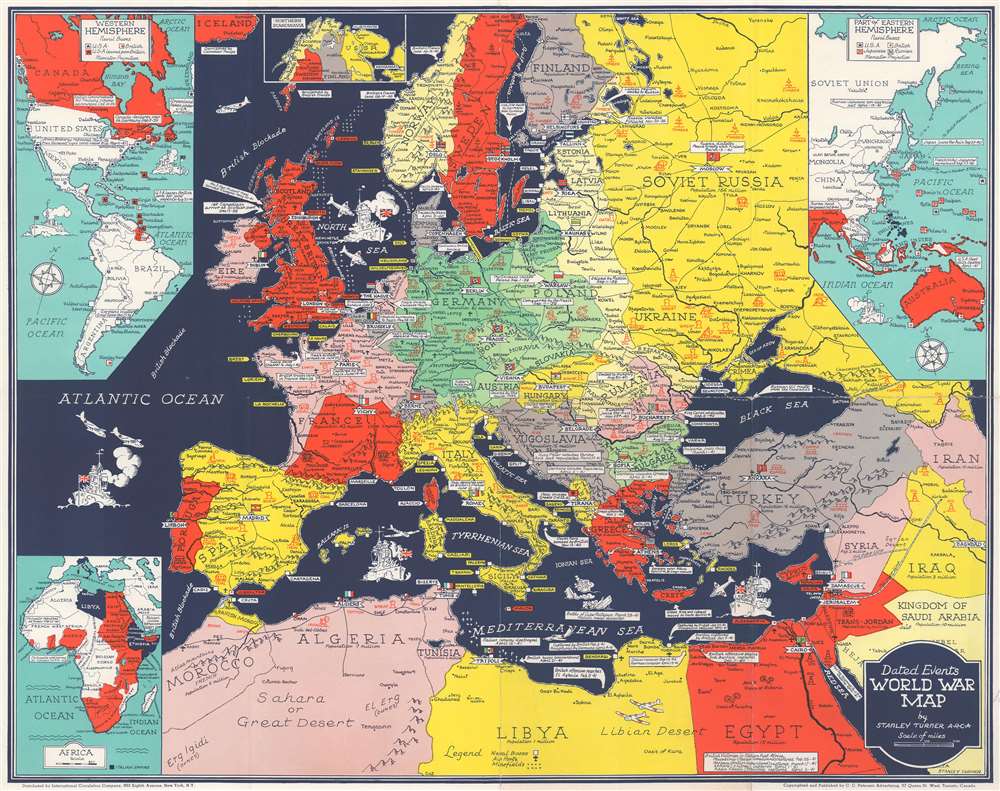 Dated Events World War Map. - Main View