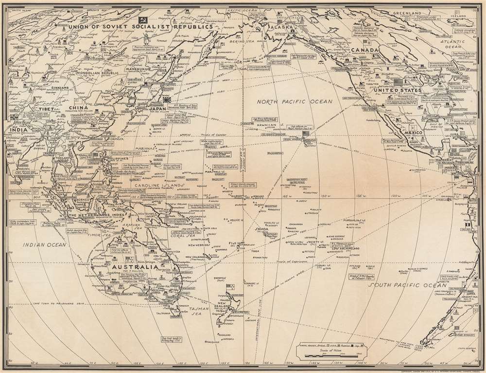 Dated Events Invasion Map of Fortress Europe. Seventh Edition. - Alternate View 1