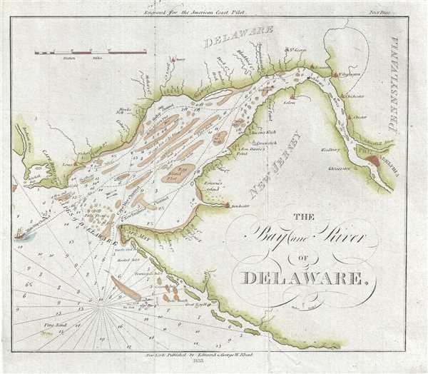 The Bay and River of Delaware. - Main View