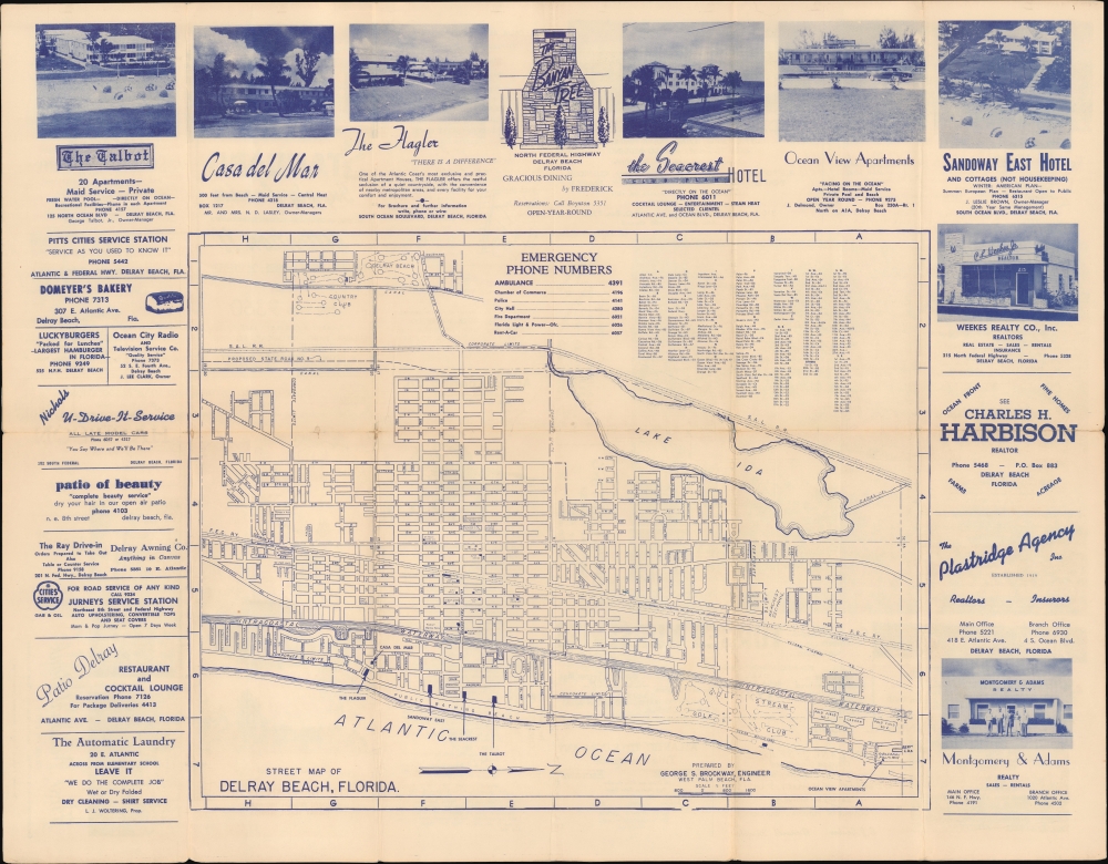 Street Map of Delray Beach, Florida. / Free Street Map Delray Beach Florida. - Main View