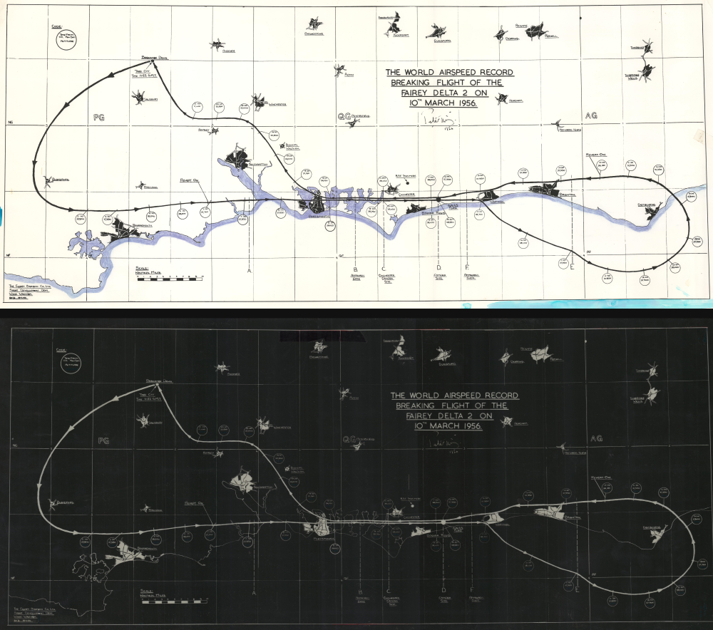The World Airspeed Record Breaking Flight of the Fairey Delta 2 on 10th March 1956. - Main View