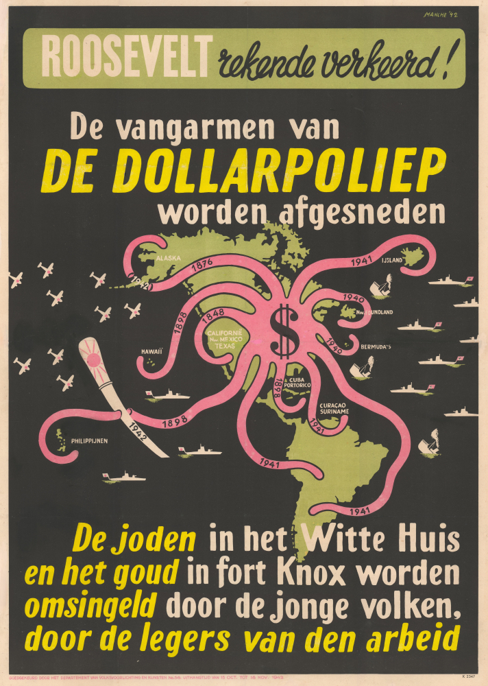 De Dollarpoliep. / [The Dollar Octopus.] - Main View