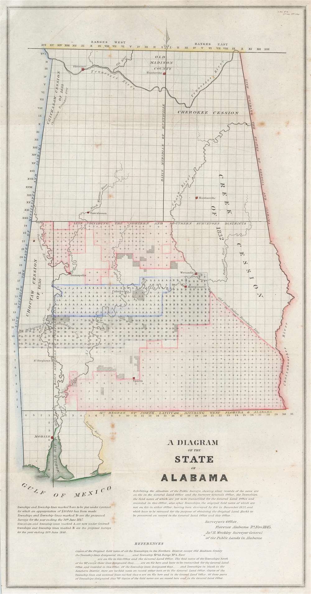 A Diagram of the State of Alabama. - Main View