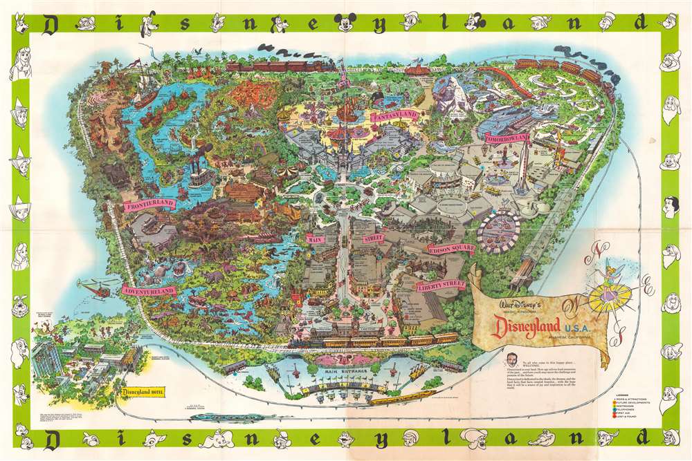 Walt Disney's Magic Kingdom Disneyland, U.S.A. Anaheim, California. - Main View