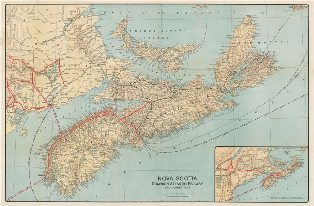 Nova Scotia Dominion Atlantic Railway and Connections. - Main View