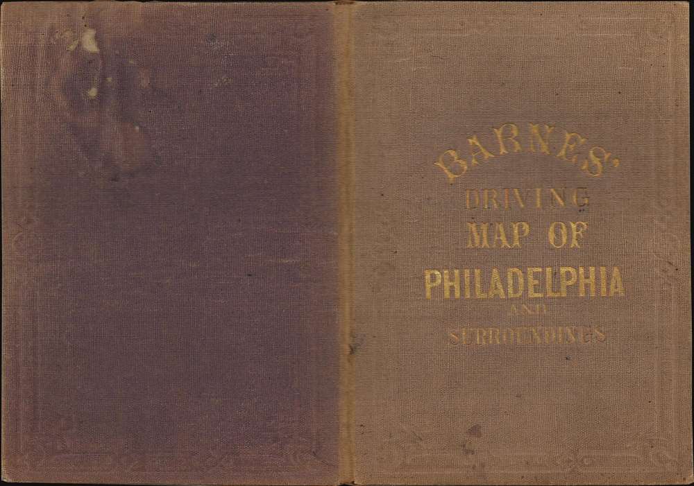 Barnes' Driving Map of Philadelphia and Surroundings. - Alternate View 2