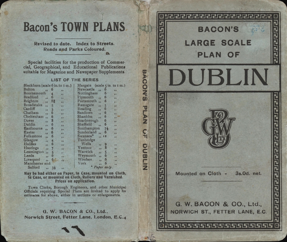 Bacon's plan of Dublin and suburbs. - Alternate View 2