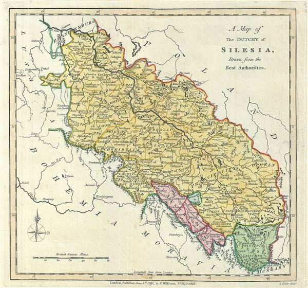 A Map of The Dutchy of Silesia, Drawn from the Best Authorities. - Main View