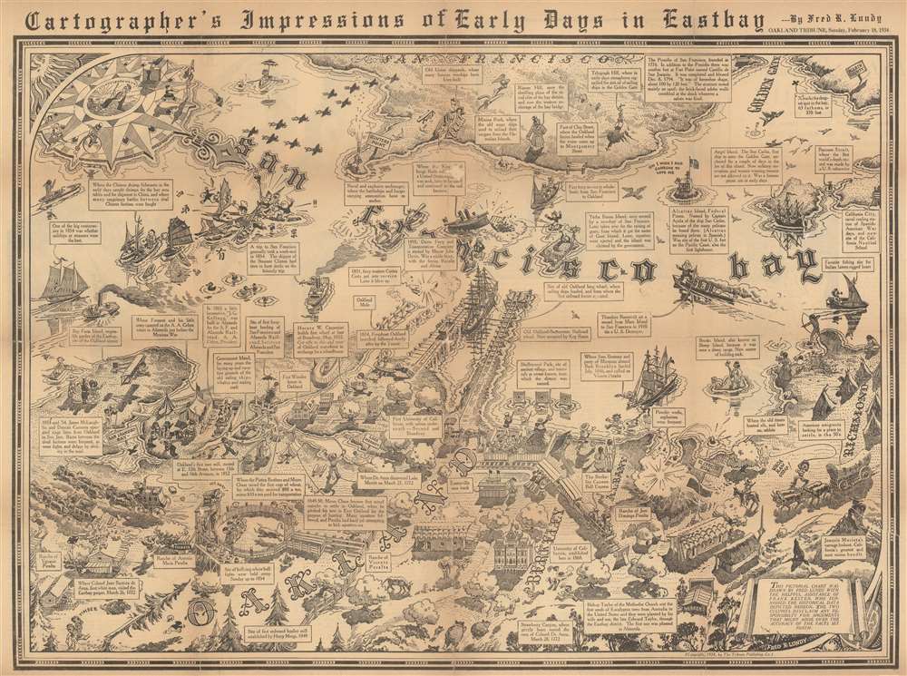 Cartographer's Impressions of Early Days in Eastbay. - Main View