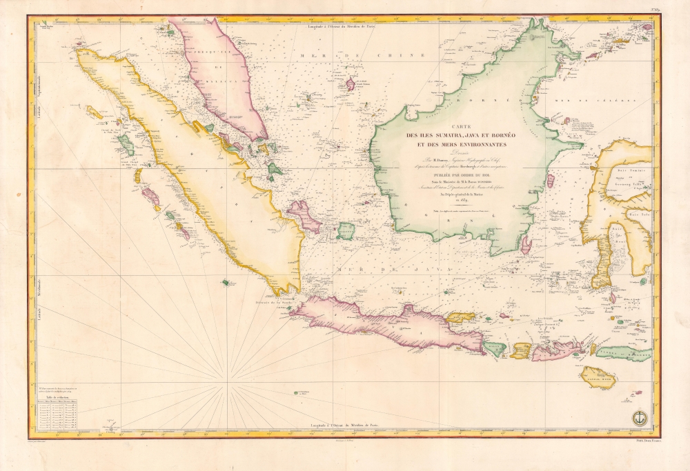 Carte des Iles Sumatra, Java et Borneo et des mers Environnantes... - Main View