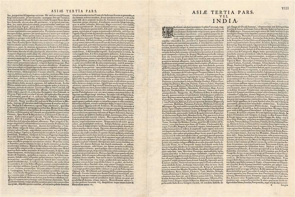 Tertiae Partis Asiae quae modernis India orientalis dicitur acurata delineatio Autore Iacobo Castaldo Pedemontano. Gerardus de Iode excudebat. - Alternate View 1