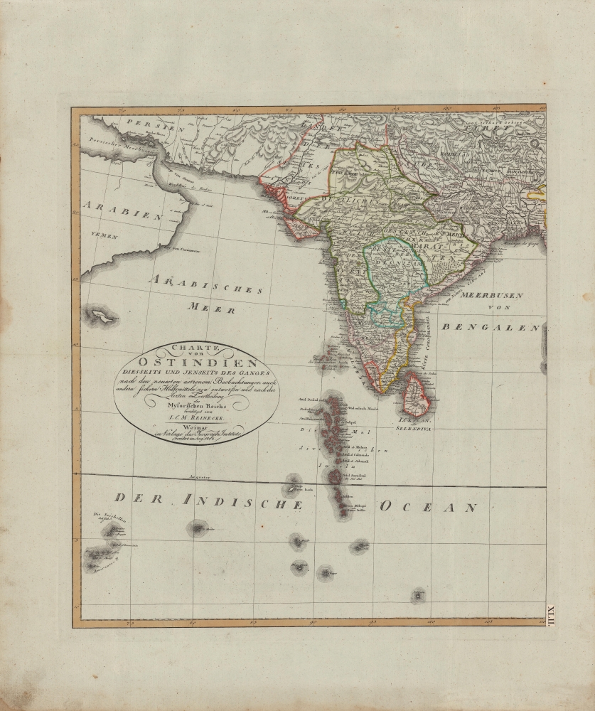 Charte von Ostindien diesseits und jenseits des Ganges. - Alternate View 2