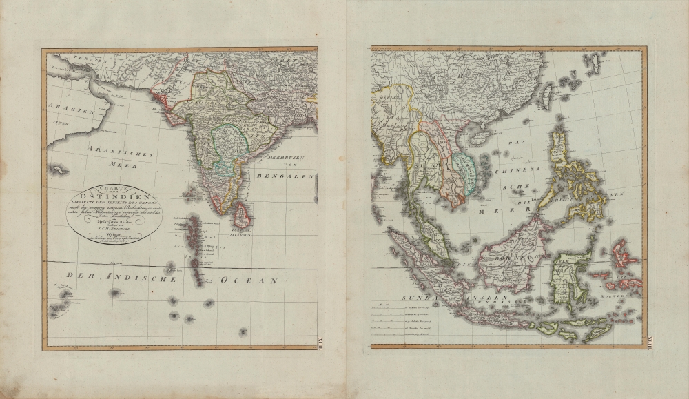 Charte von Ostindien diesseits und jenseits des Ganges. - Main View