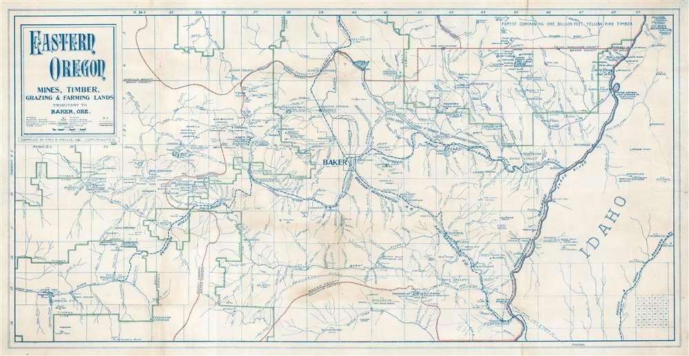 Eastern Oregon Mines, Timber, Grazing and Farming Land Tributary to Baker, Ore. - Main View