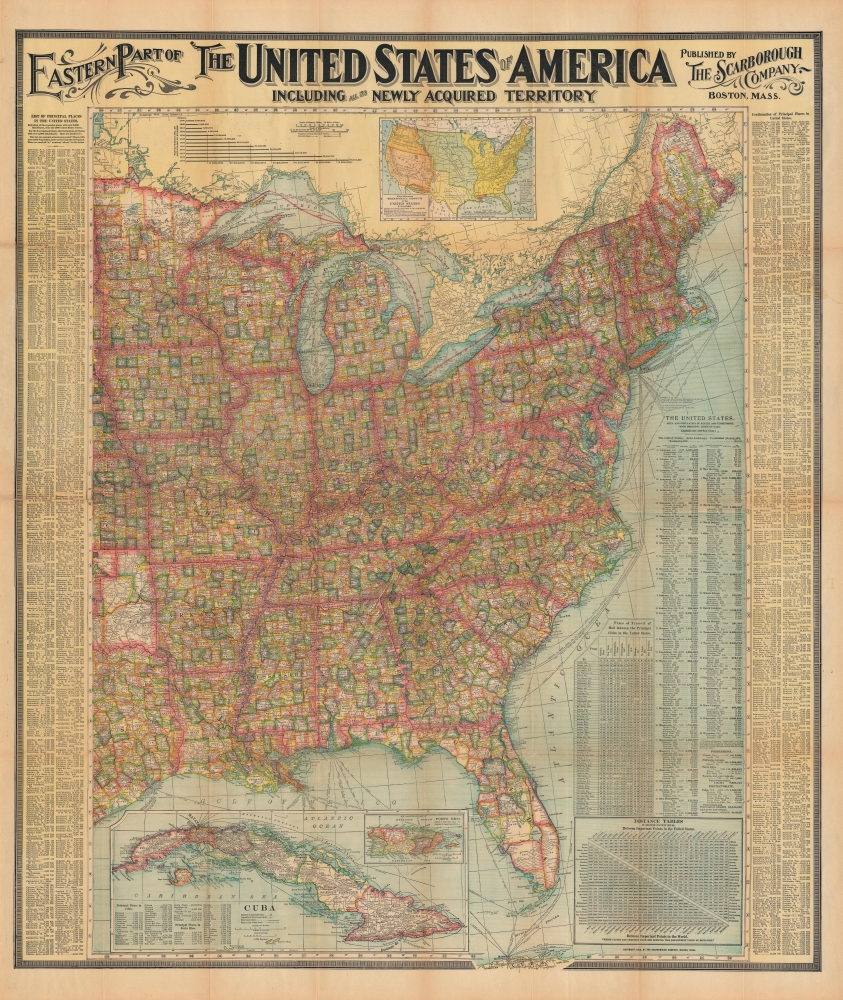 Eastern Part of The United States of America including all the Newly Acquired Territory. - Main View