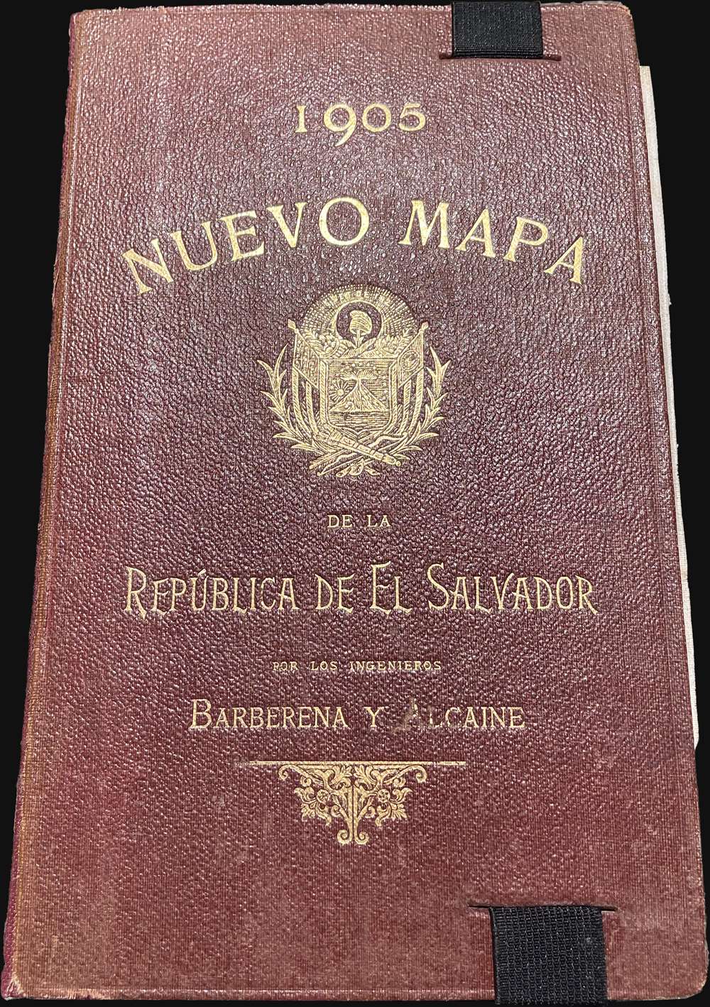 Nuevo Mapa Del Salvador Levantado por disposicion y bajo los auspicios del Supremo Gobierno por los Ingenieros Doctores Don Santiago I Barberena y Don Jose E. Alcaine de la Universidad de San Salvador 1892 - 1905. - Alternate View 2