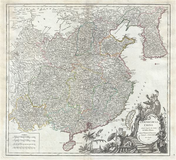 L'Empire de la Chine dresse d'apres les Cartes de l'Atlas Chinois. - Main View