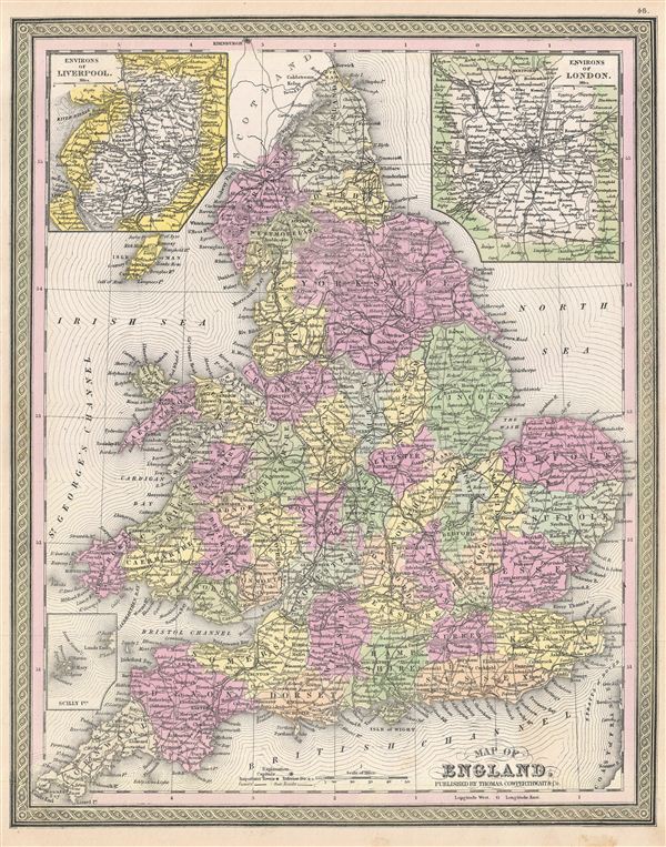 Map of England. - Main View