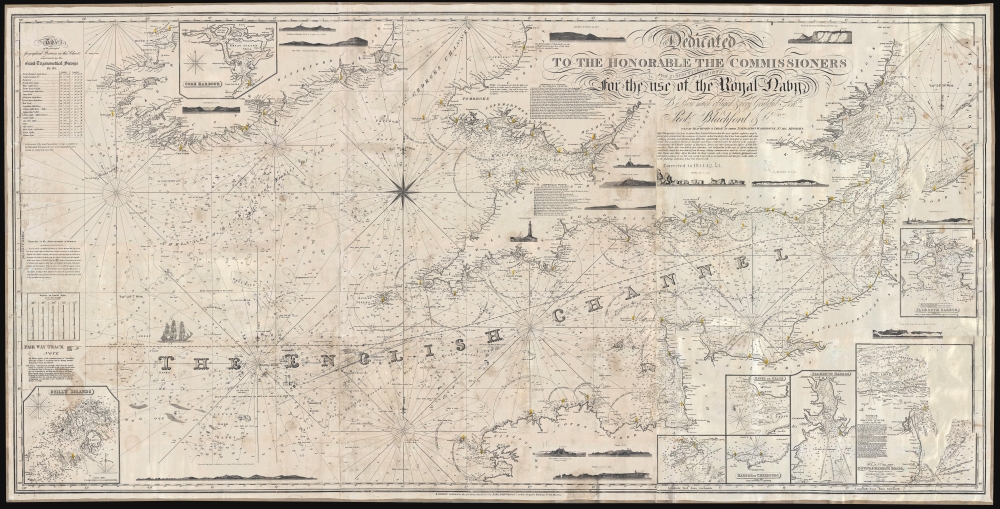 [The English Channel] Dedicated to the Honorable The Commissioners For Inspecting Charts for the use of the Royal Navy. - Main View