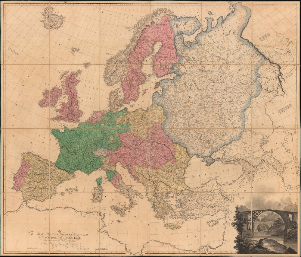 Map of Europe, Drawn from all the Best Surveys, and Rectified by Astronomical Observations. - Main View
