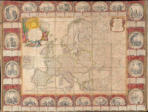 Carte D'Eurpe Divisee En ses Empires et Royaumes. - Main View