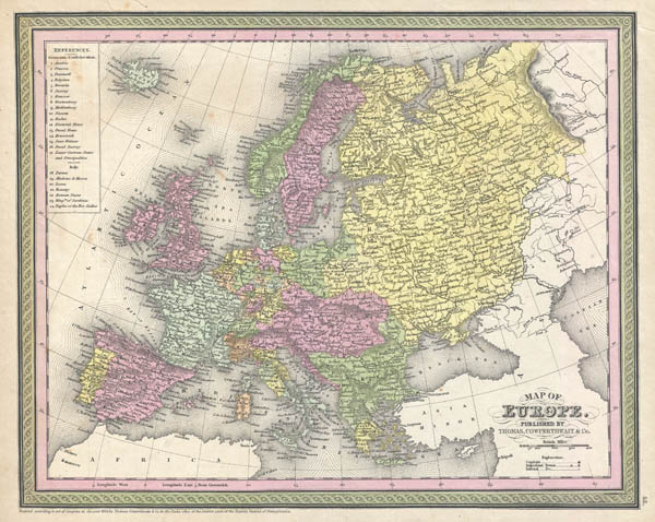 Map of Europe. - Main View