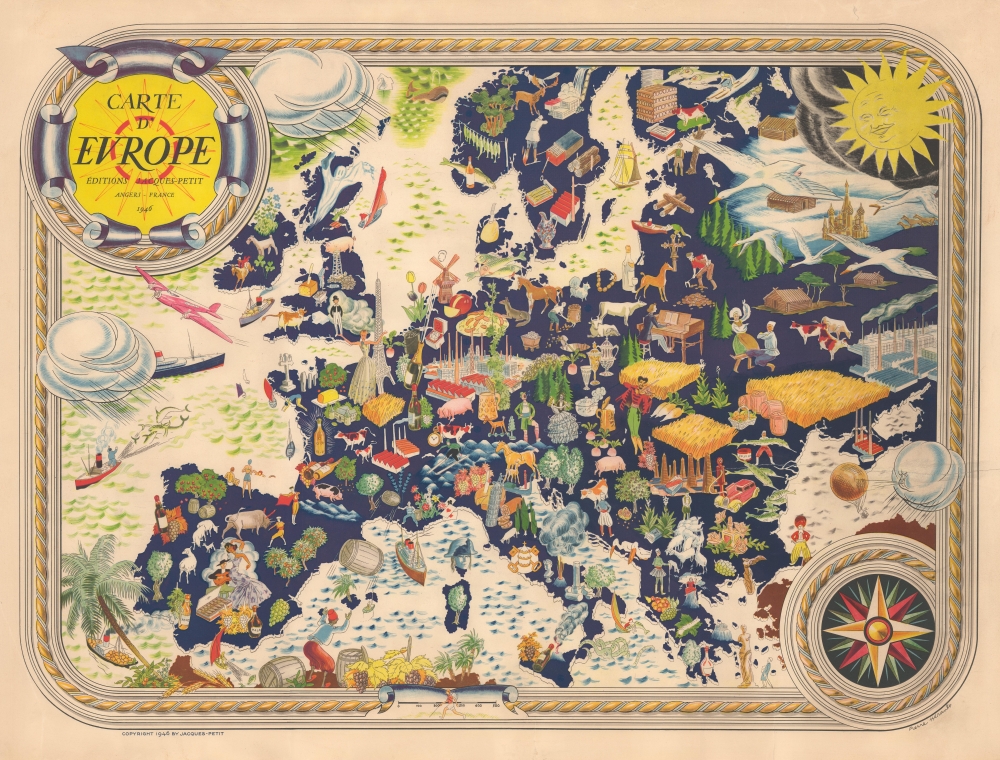 Carte D'Europe. - Main View