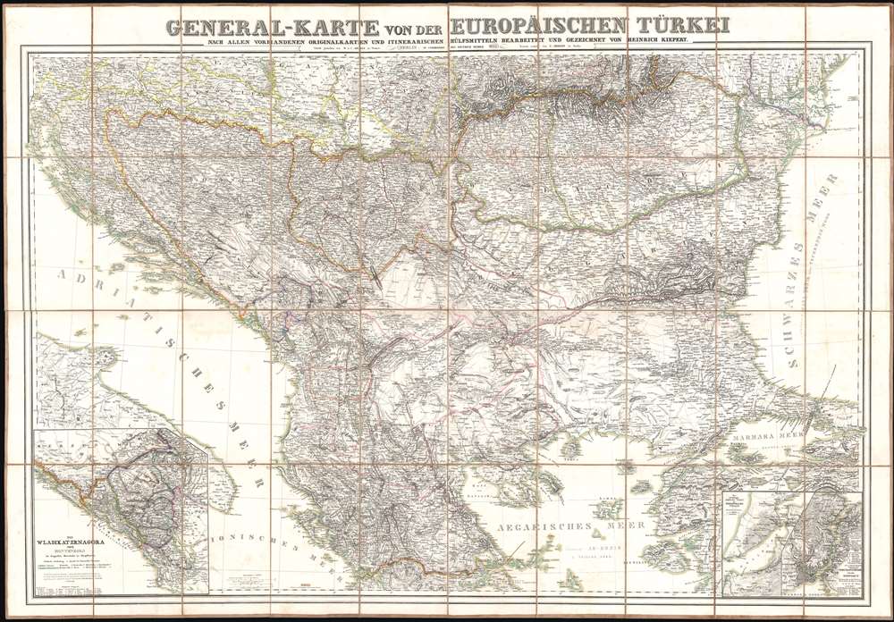 General-Karte von der Europäischen Türkei. - Main View