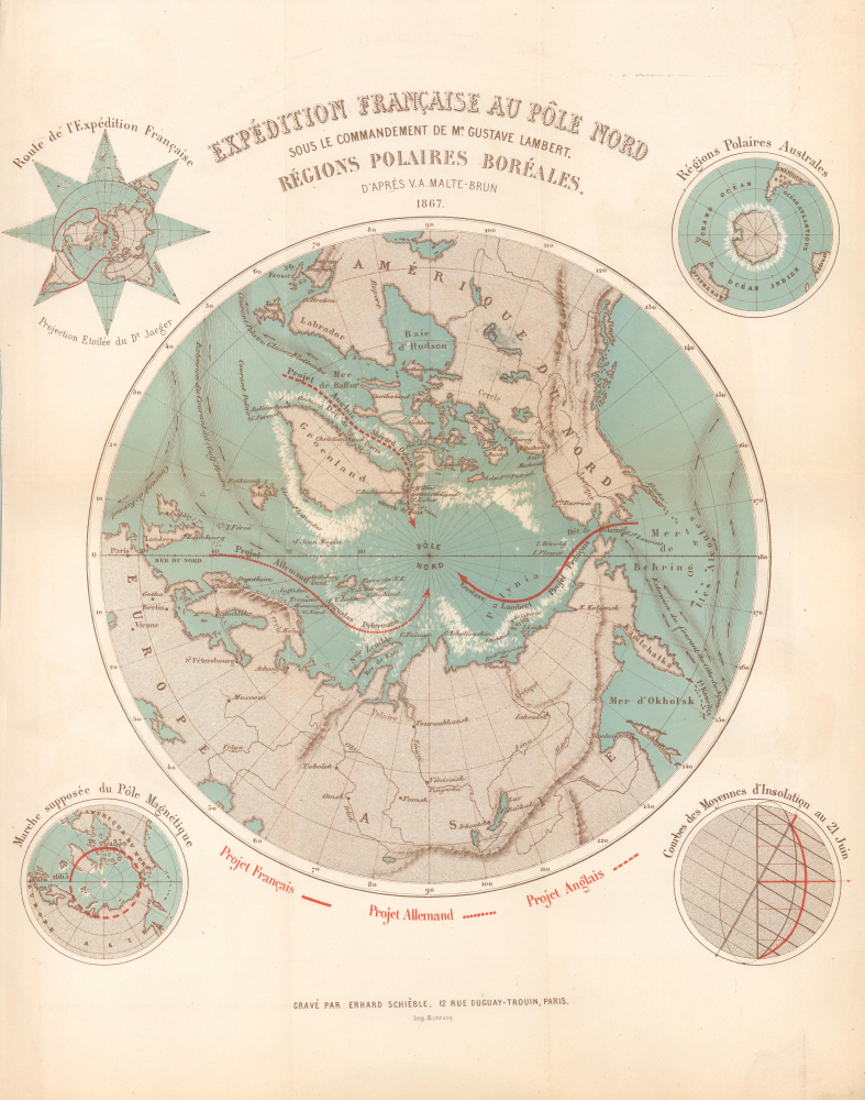 Expédition Française au Pôle Nord sou le Commandement de Mr. Gustave Lambert. Régions Polaires Boréales. - Main View