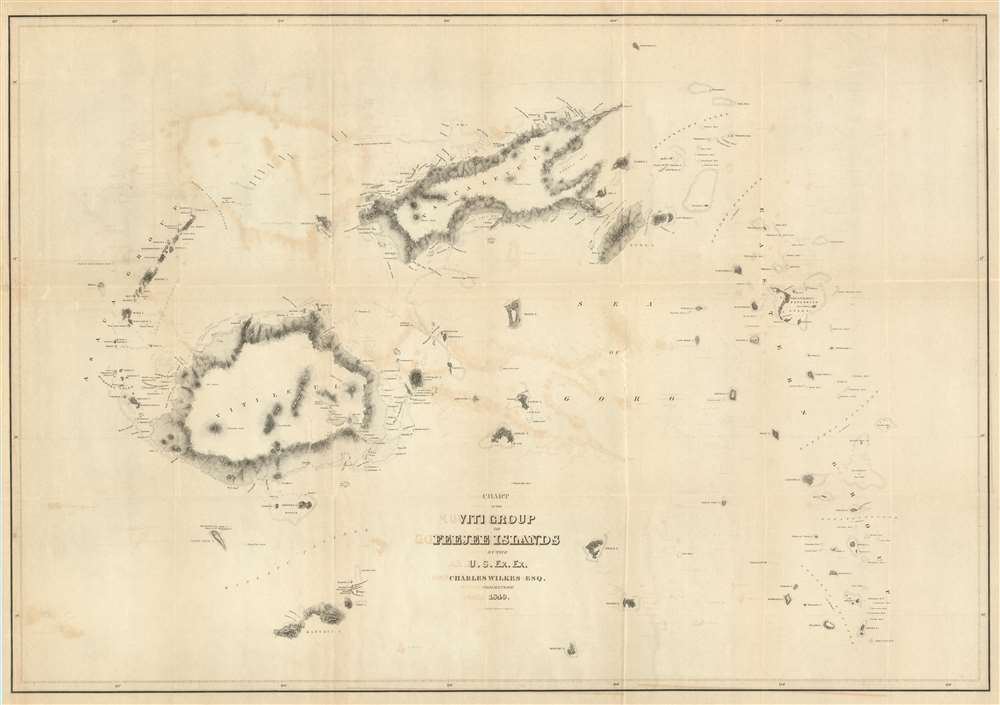 Chart of the Viti Group or Feejee Islands by the U.S. Ex. Ex. - Main View