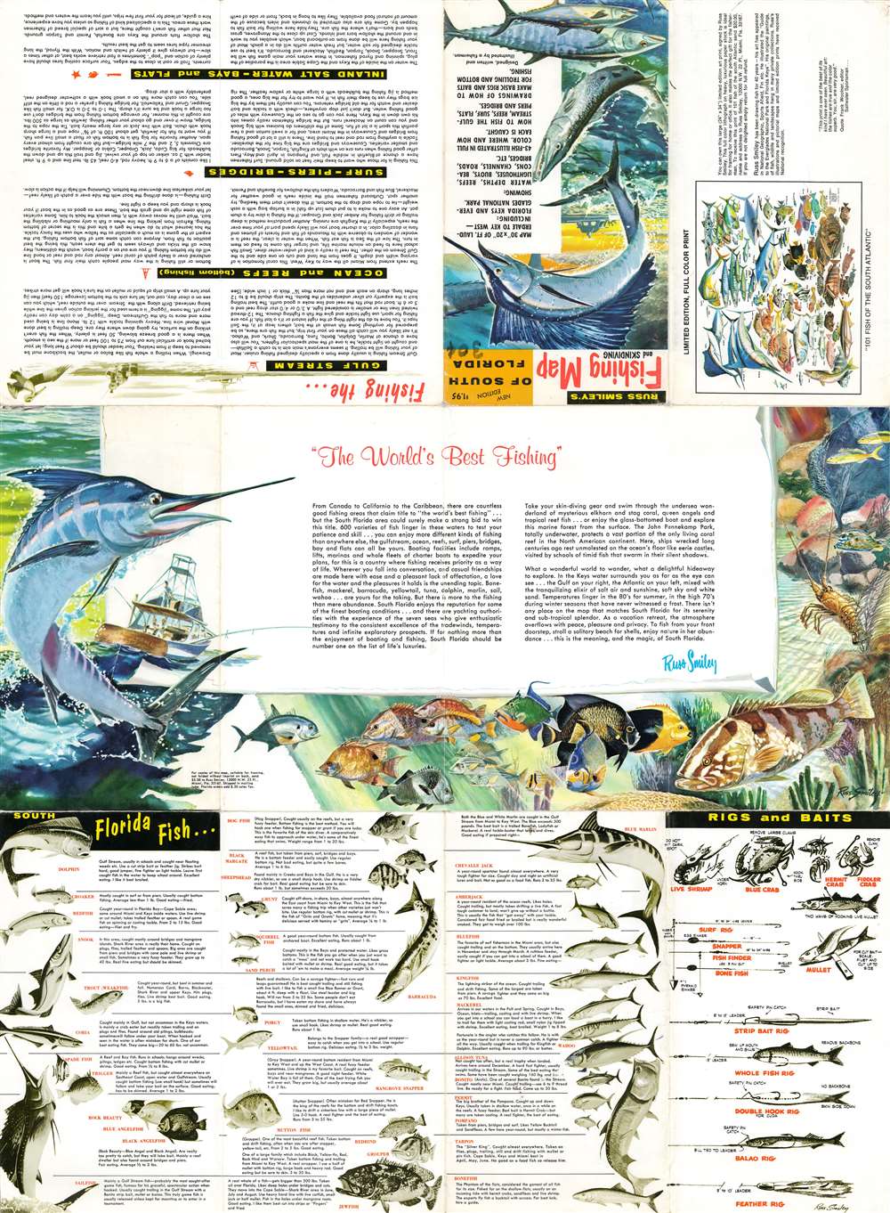 Russ Smiley's Fishing Map of South Florida. - Alternate View 1