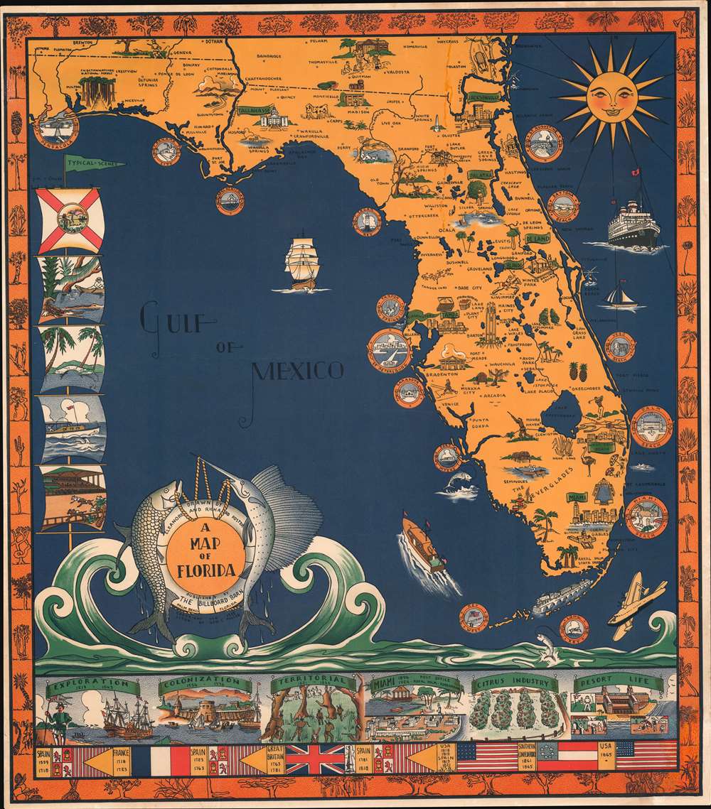 A Map of Florida. - Main View
