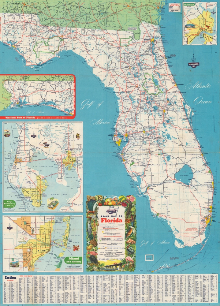 Standard Oil Pictorial Guide to Florida. - Alternate View 2