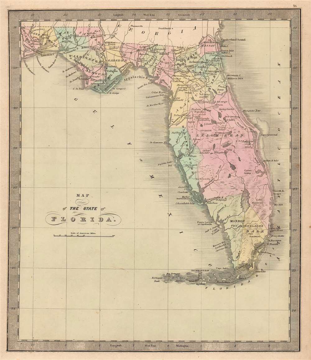 Map of the State of Florida. - Main View
