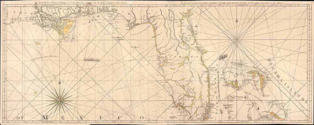 The Coast of West Florida and Louisiana. / The Peninsula and Gulf of Florida or Channel of Bahama with the Bahama Islands. - Main View