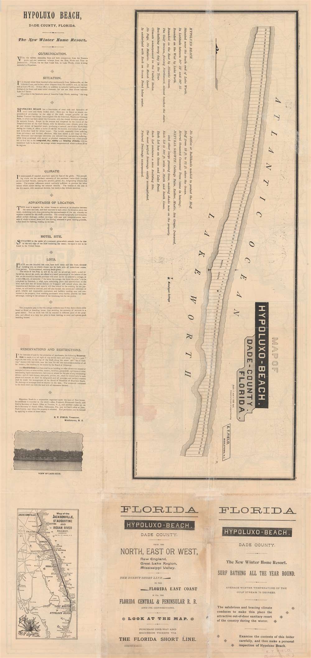 Geographically Correct Indexed Township Map of Florida, Middle and Southern Georgia, and Southern South Carolina, Showing the complete system of Florida Central and Peninsular R.R.. The shortest and Quickest Route to all Points in Florida extending directly through the Great Phosphate and Fruit Belt. - Alternate View 2