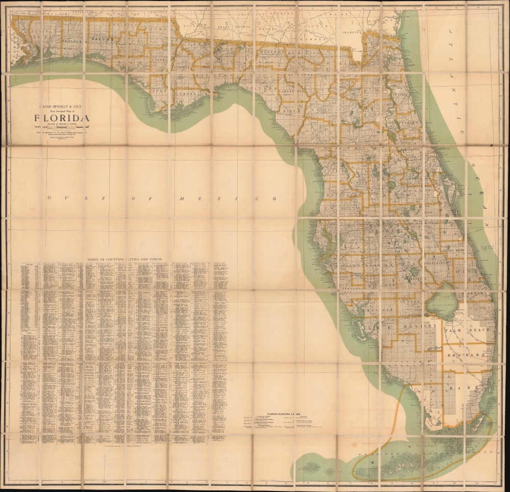 New Sectional Map of Florida. - Main View