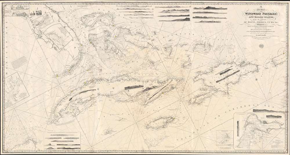 A New Chart of the Windward Passages and Bahama Islands, With the Islands of Hayti, Jamaica, Cuba, etc. - Main View