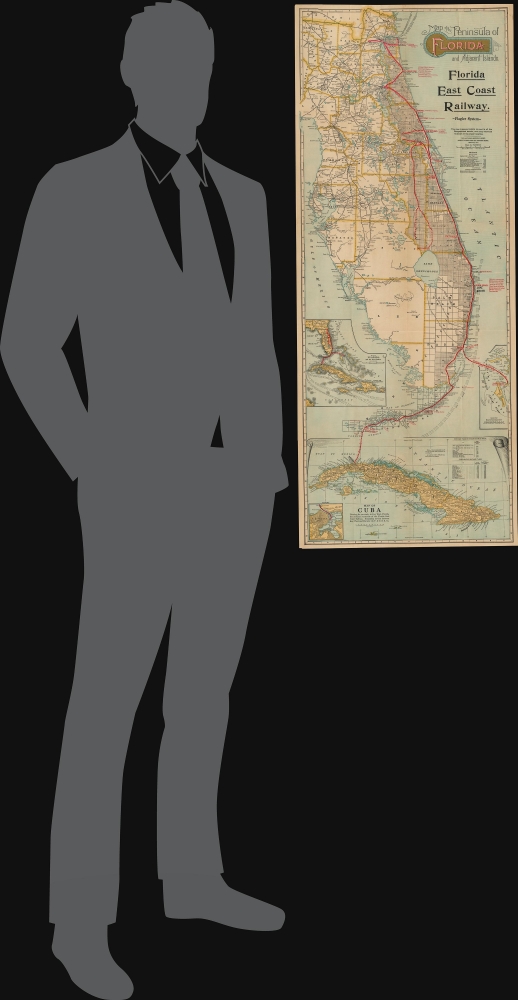Map of the Peninsula of Florida and Adjacent Islands. - Alternate View 1