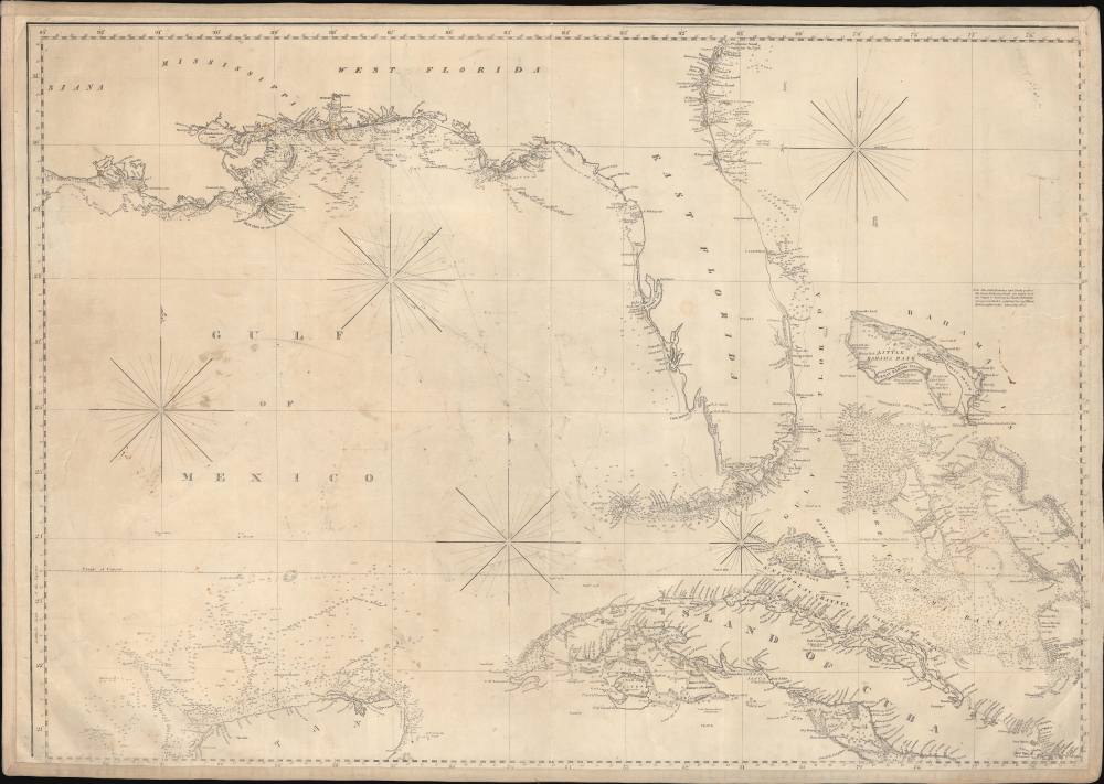 ['Chart of the Gulf of Mexico, West Indies, and Spanish Main]. [Northwest Section]. - Main View