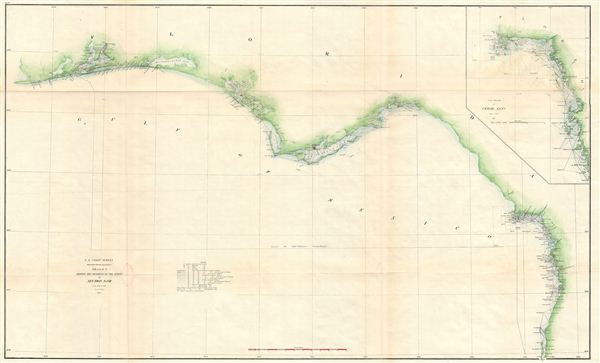 Sketch G Showing the Progress of the Survey in part of Section VII from 1849 to 1871. - Main View