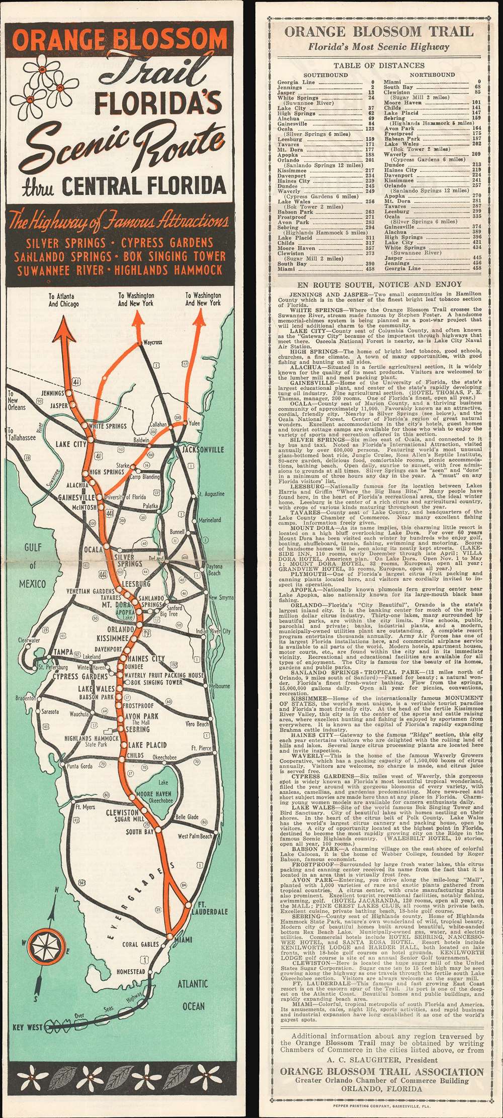 Orange Blossom Trail. Florida's Scenic Route thru Central Florida. - Main View