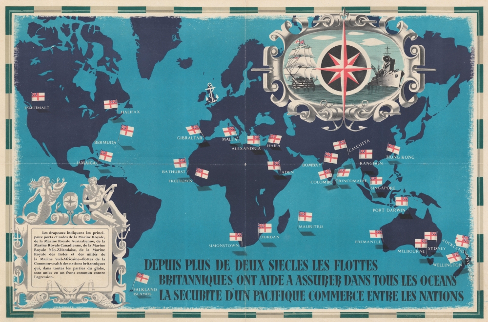 Depuis Plus de Deux Siecles les Flottes Britanniques ont Aide a Assurer Dans Tous les Oceans la Securite d'un Pacifique Commerce Entre les Nations. - Main View