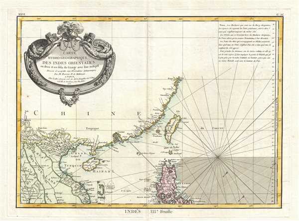 Carte Hydro-Geo-Graphique des Indes Orientales en deca et au dela du Gange avec leur Archipel Dressee et assujettie aux Observations Astronomiques. - Main View